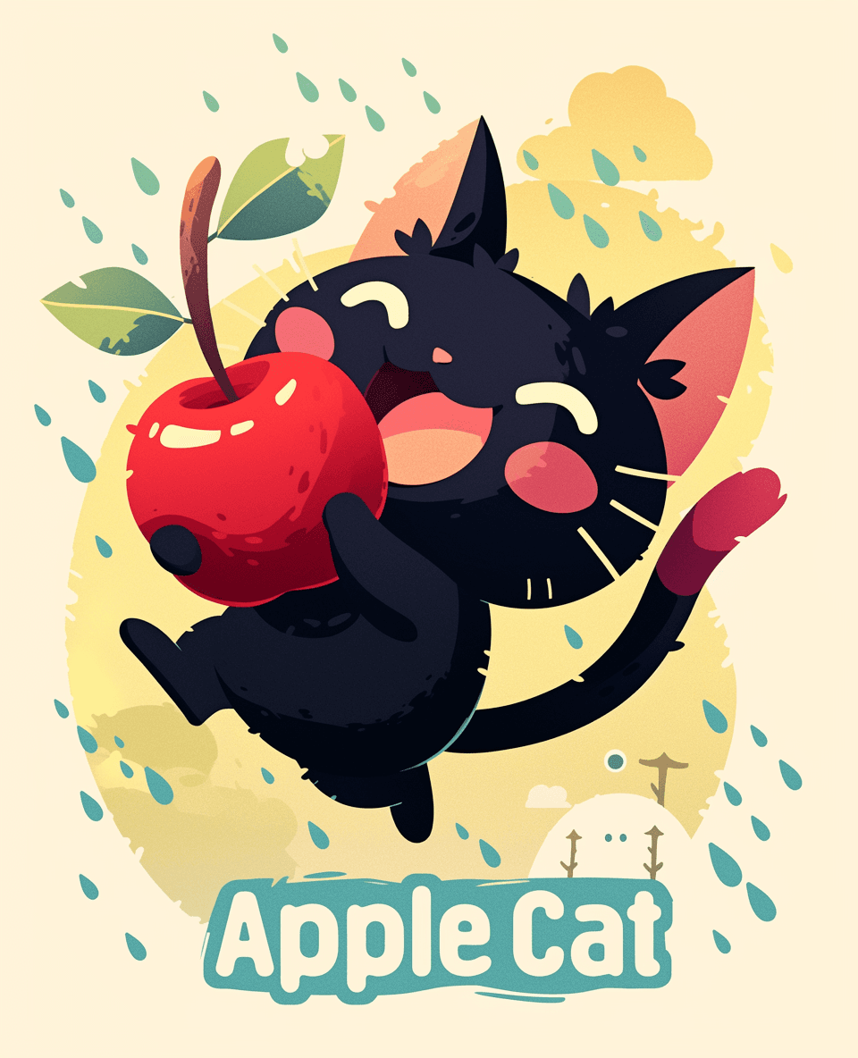 Cat 394 original repeating artwork