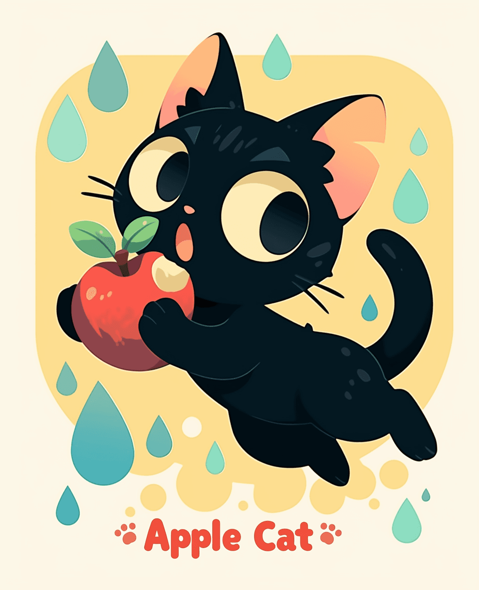 Cat Valley original repeating artwork