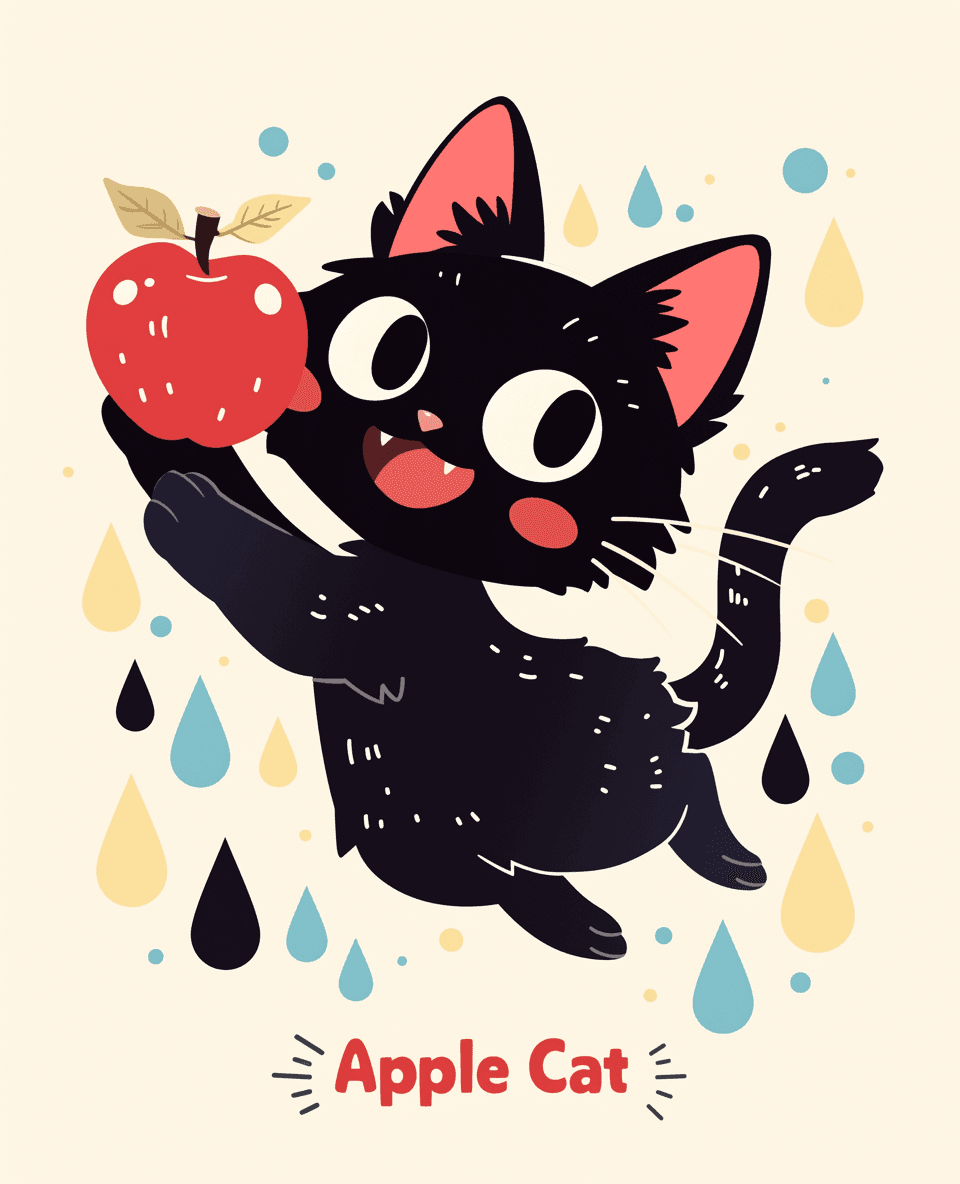 Cat 403 original repeating artwork