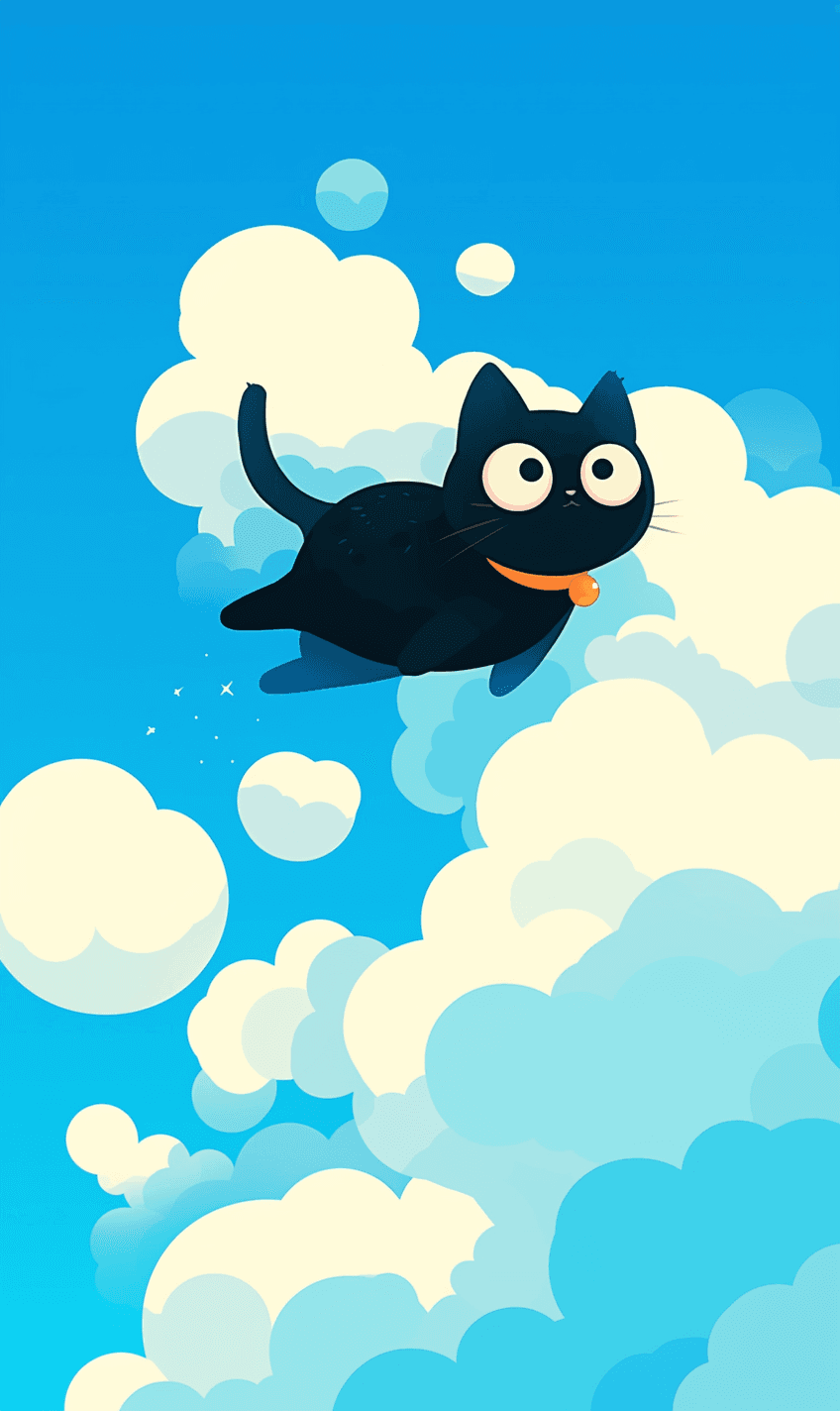 Cat 225 original repeating artwork