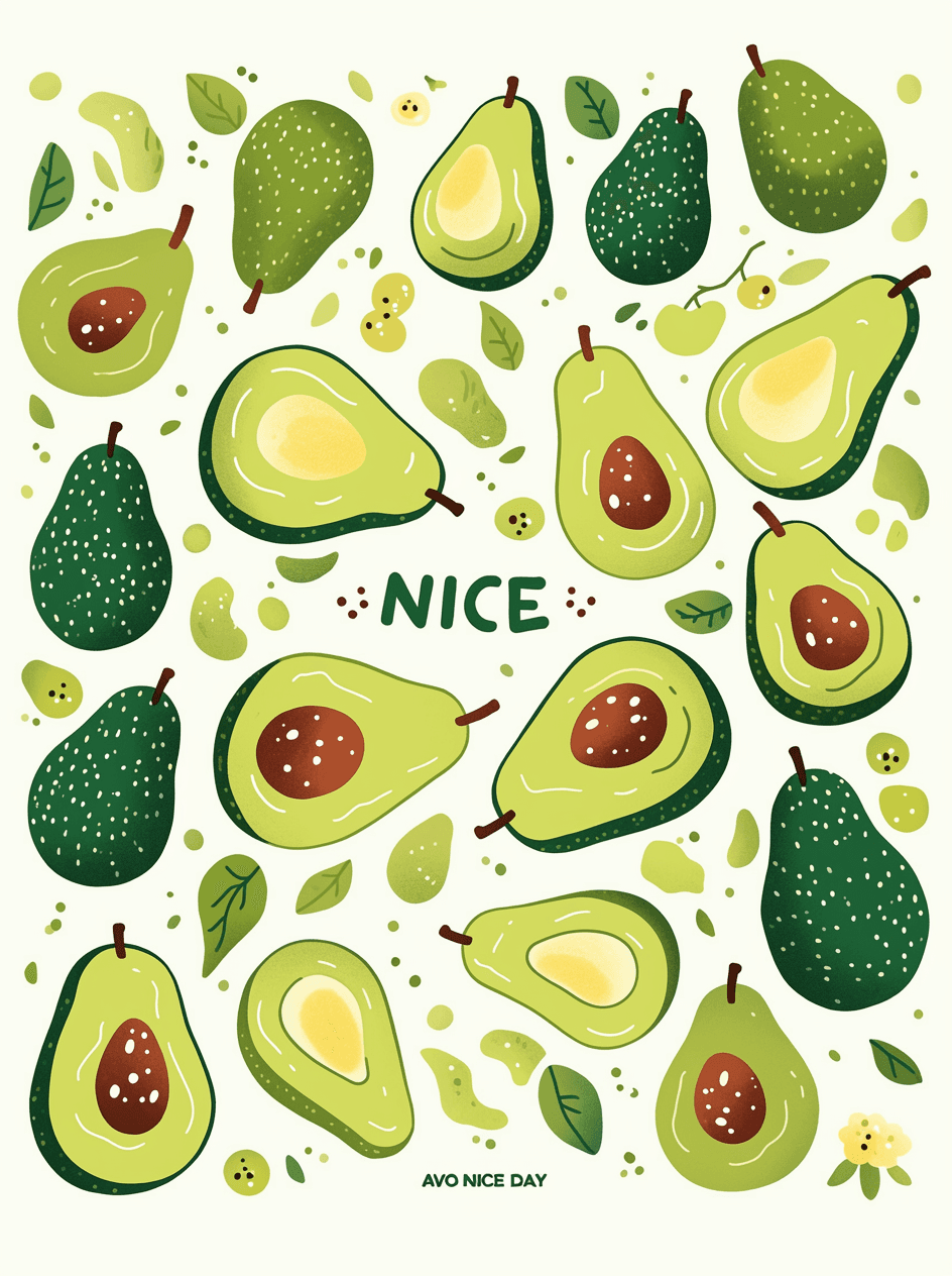 Avocado 017 original repeating artwork