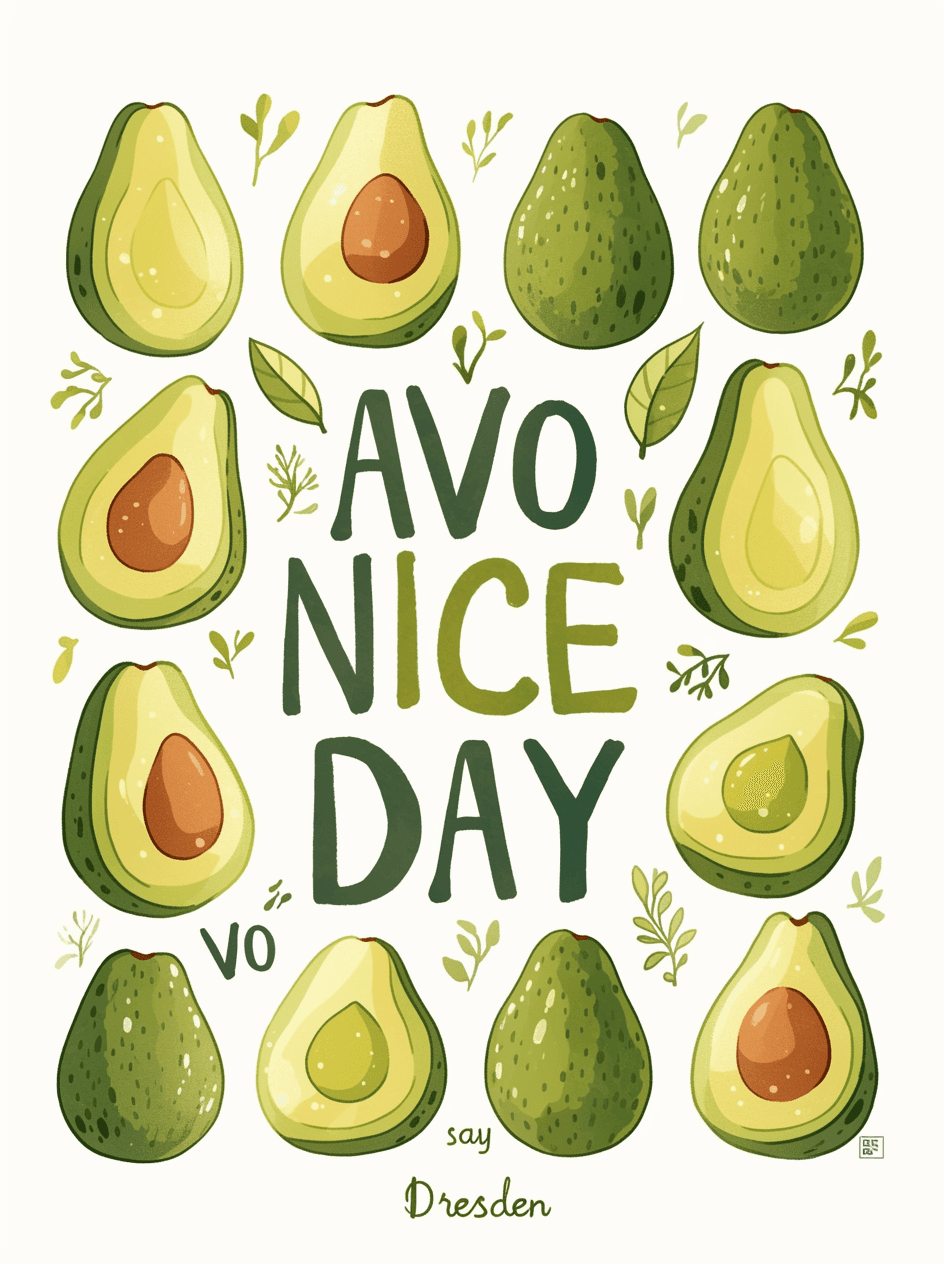 Avocado 010 original repeating artwork