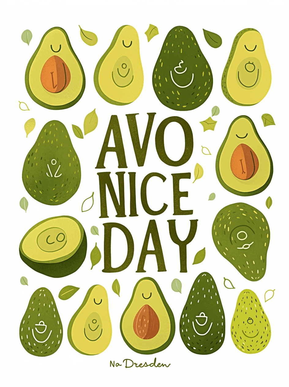 Avocado 006 original repeating artwork