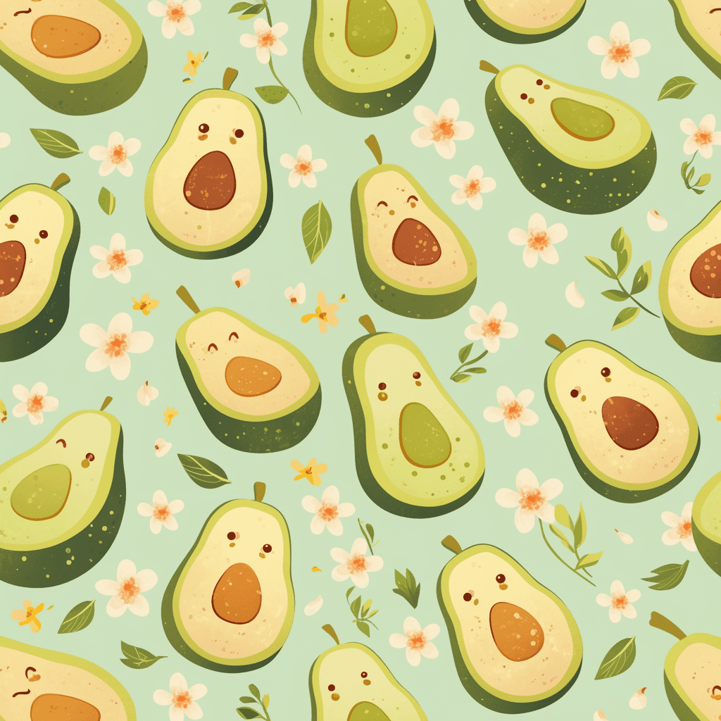 Avocado 007 original repeating artwork