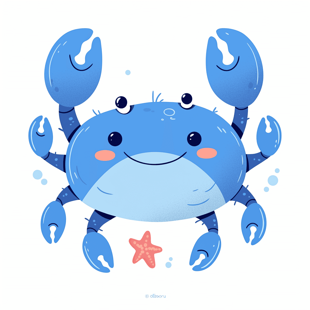 Crab Pals original repeating artwork