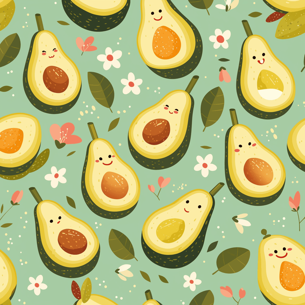 Avocado 003 original repeating artwork
