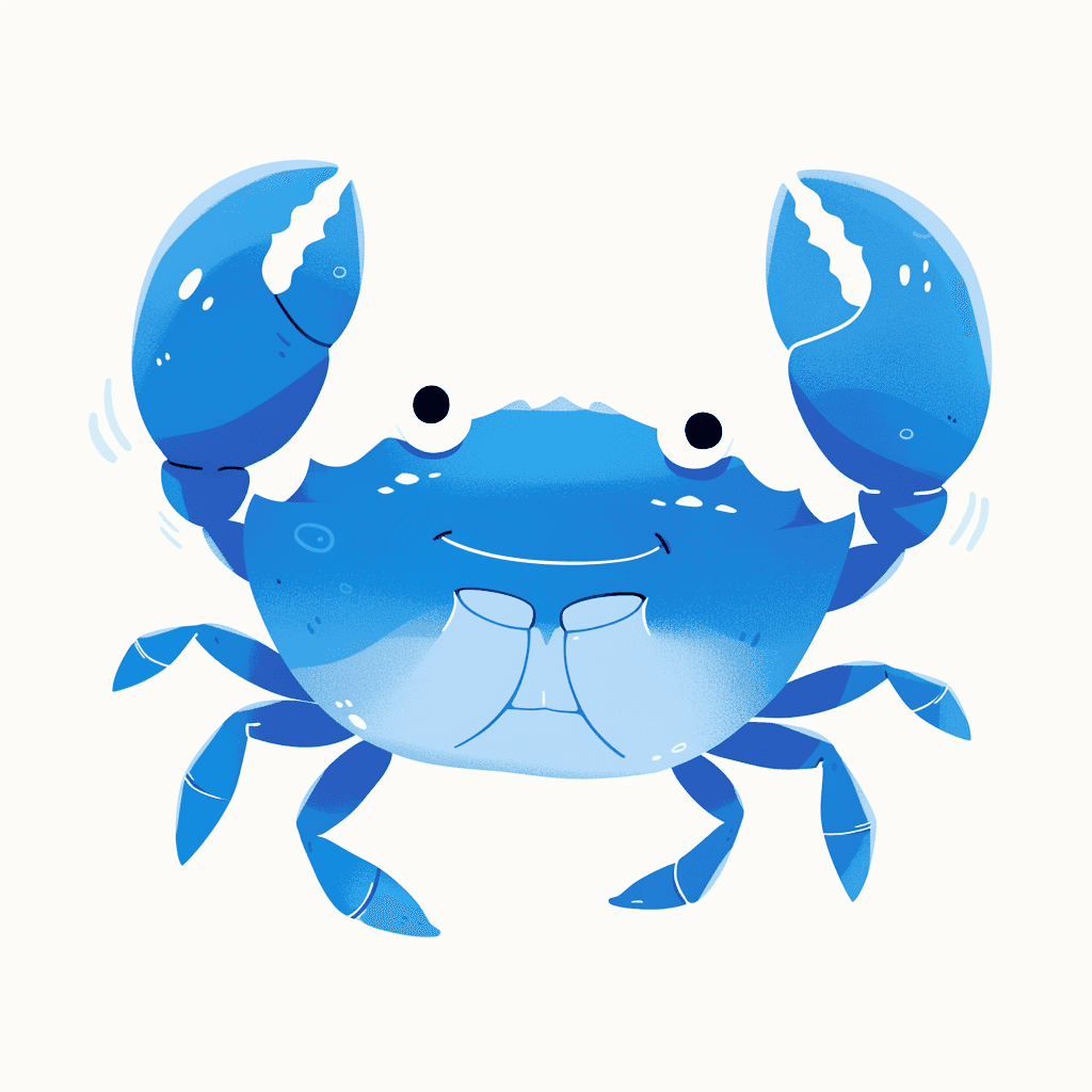 Crab Picnic original repeating artwork
