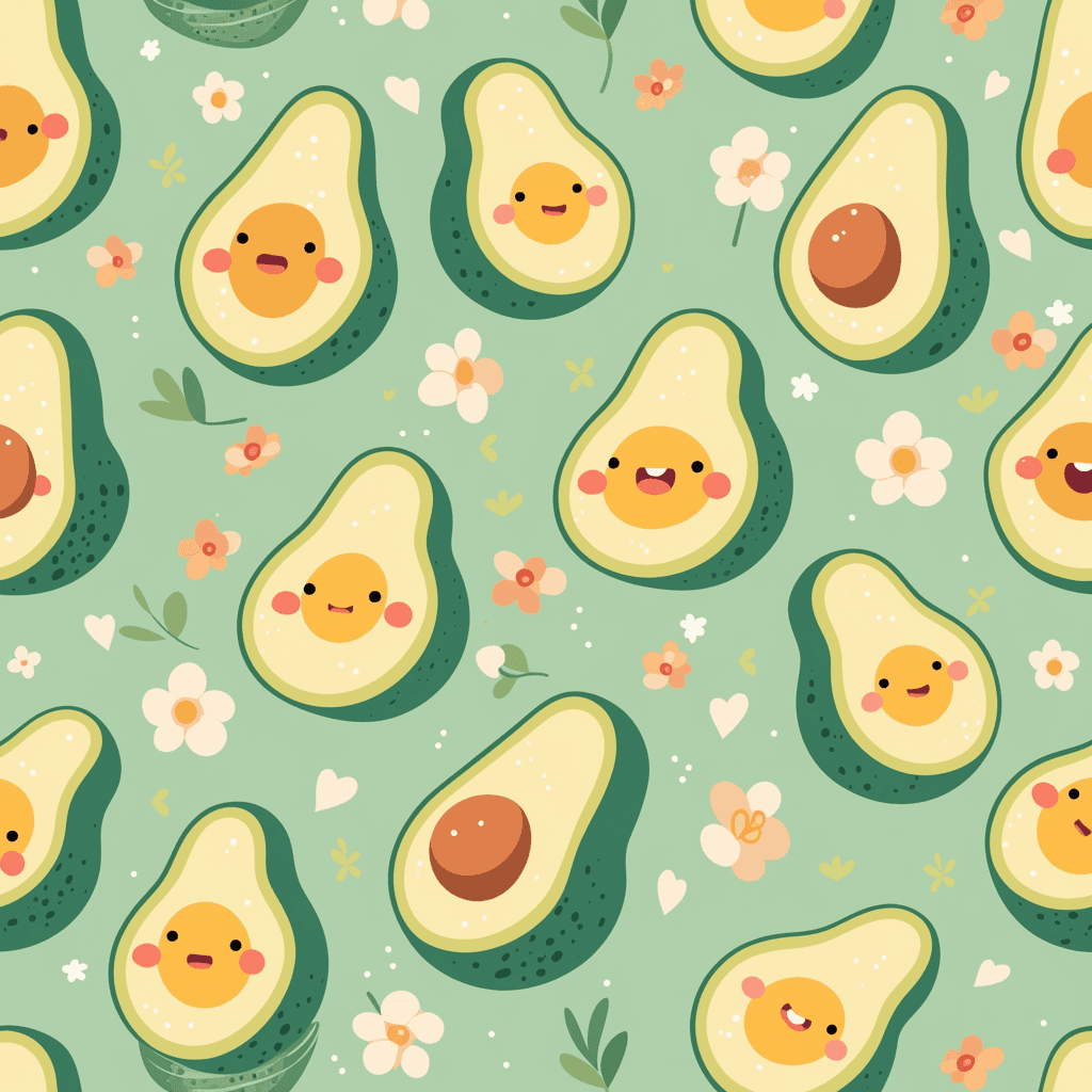 Avocado 001 original repeating artwork