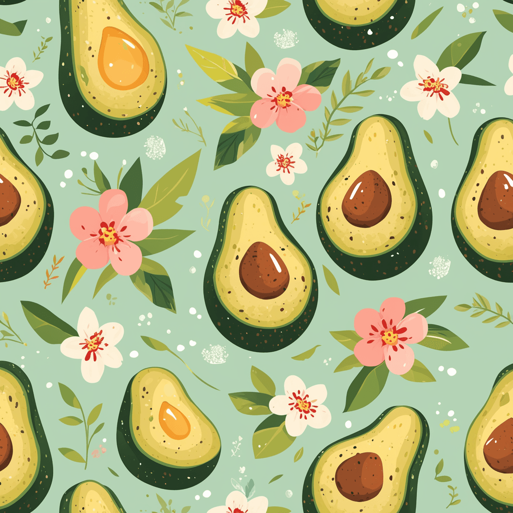 Avocado Collective original repeating artwork