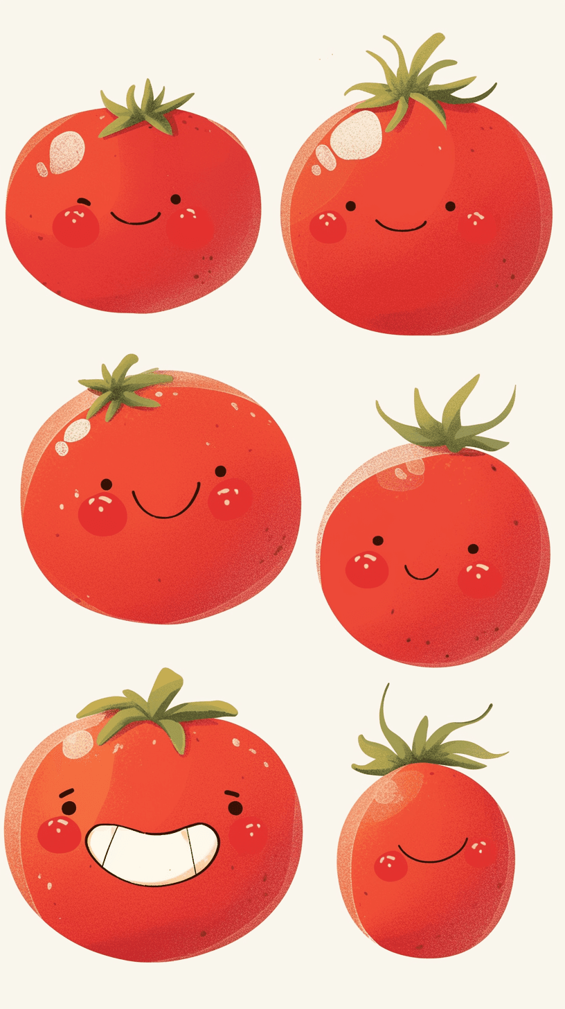 Tomato Carnival original repeating artwork