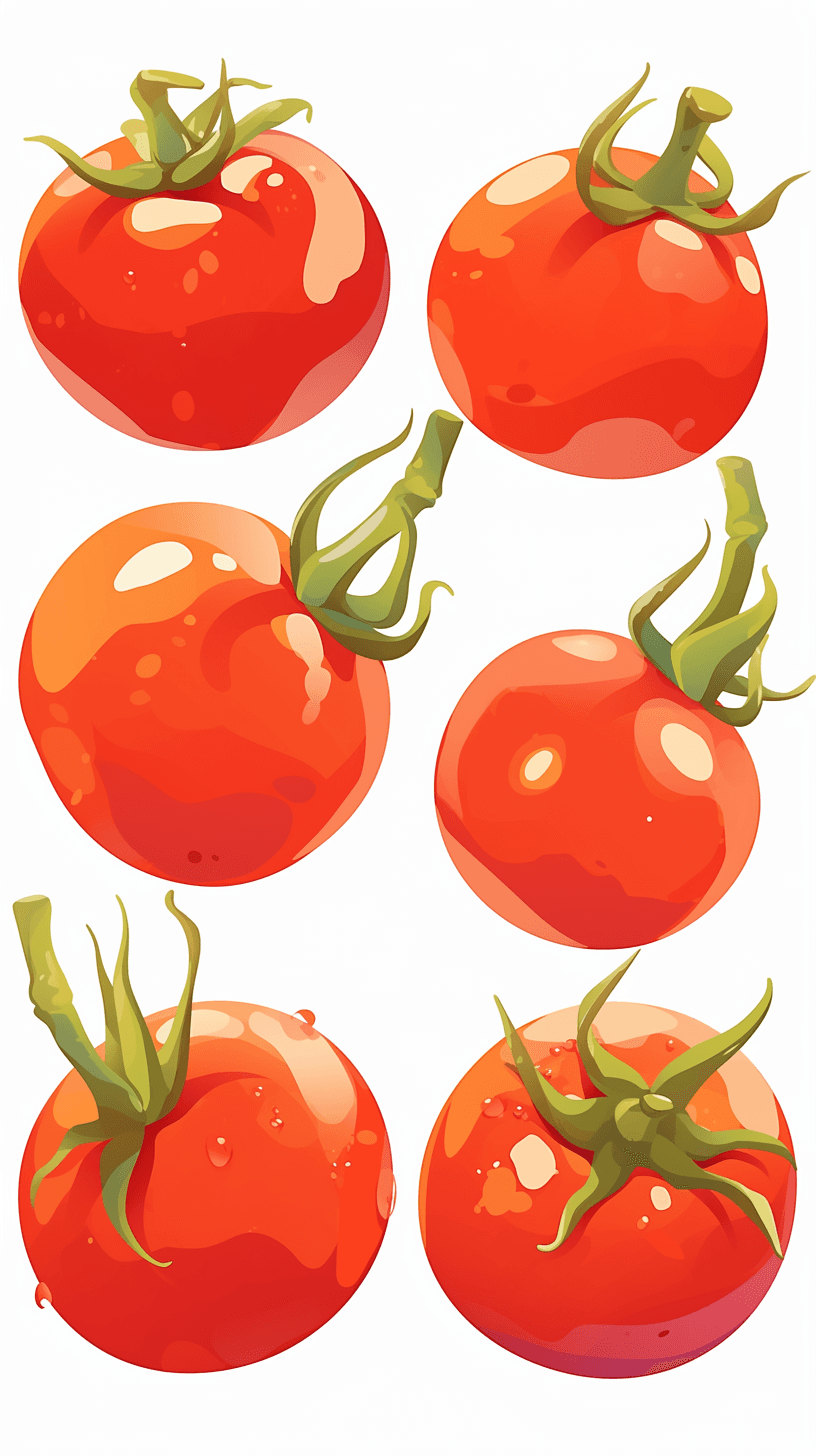 Tomato Bounce original repeating artwork