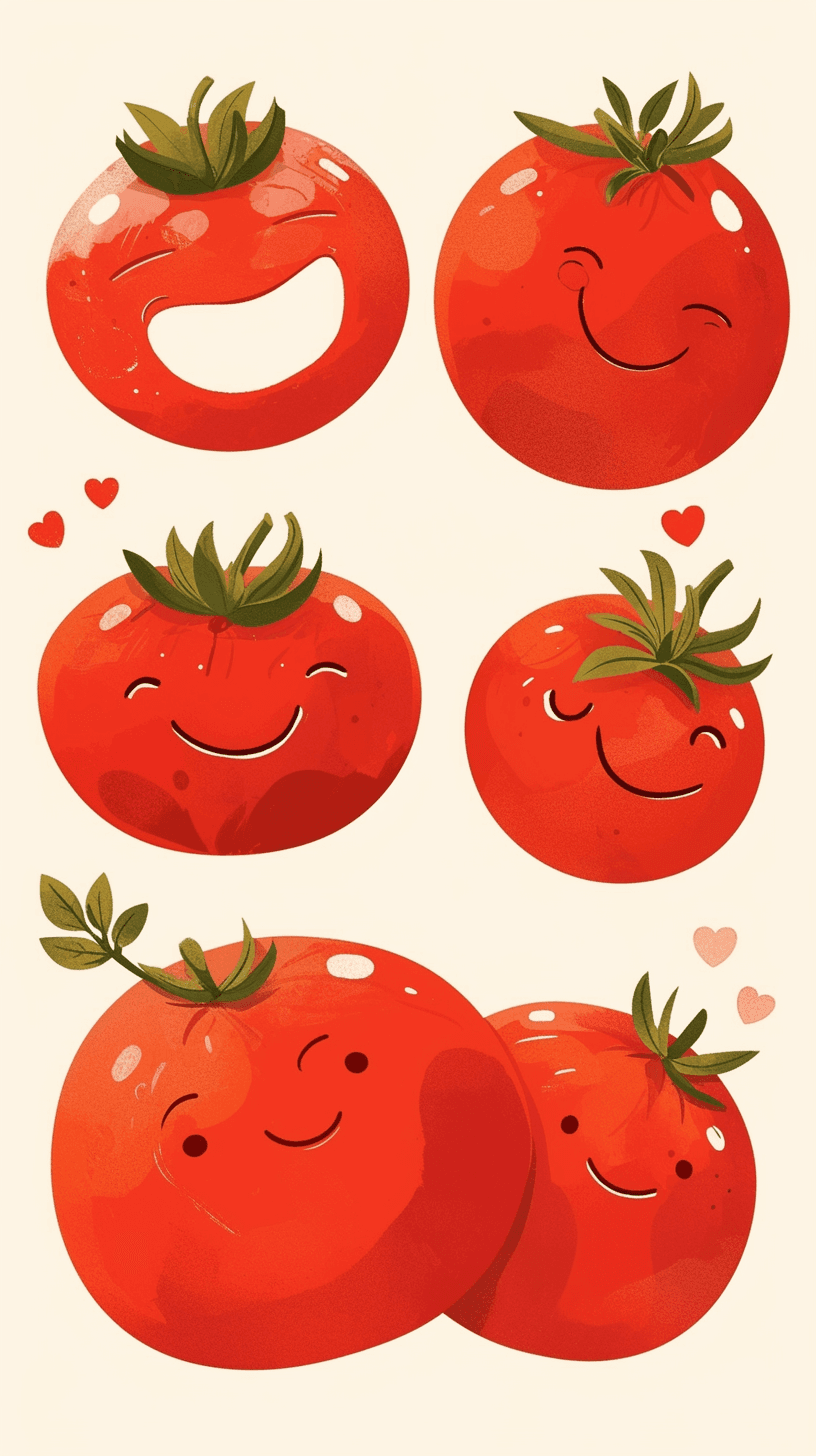 Tomato 001 original repeating artwork