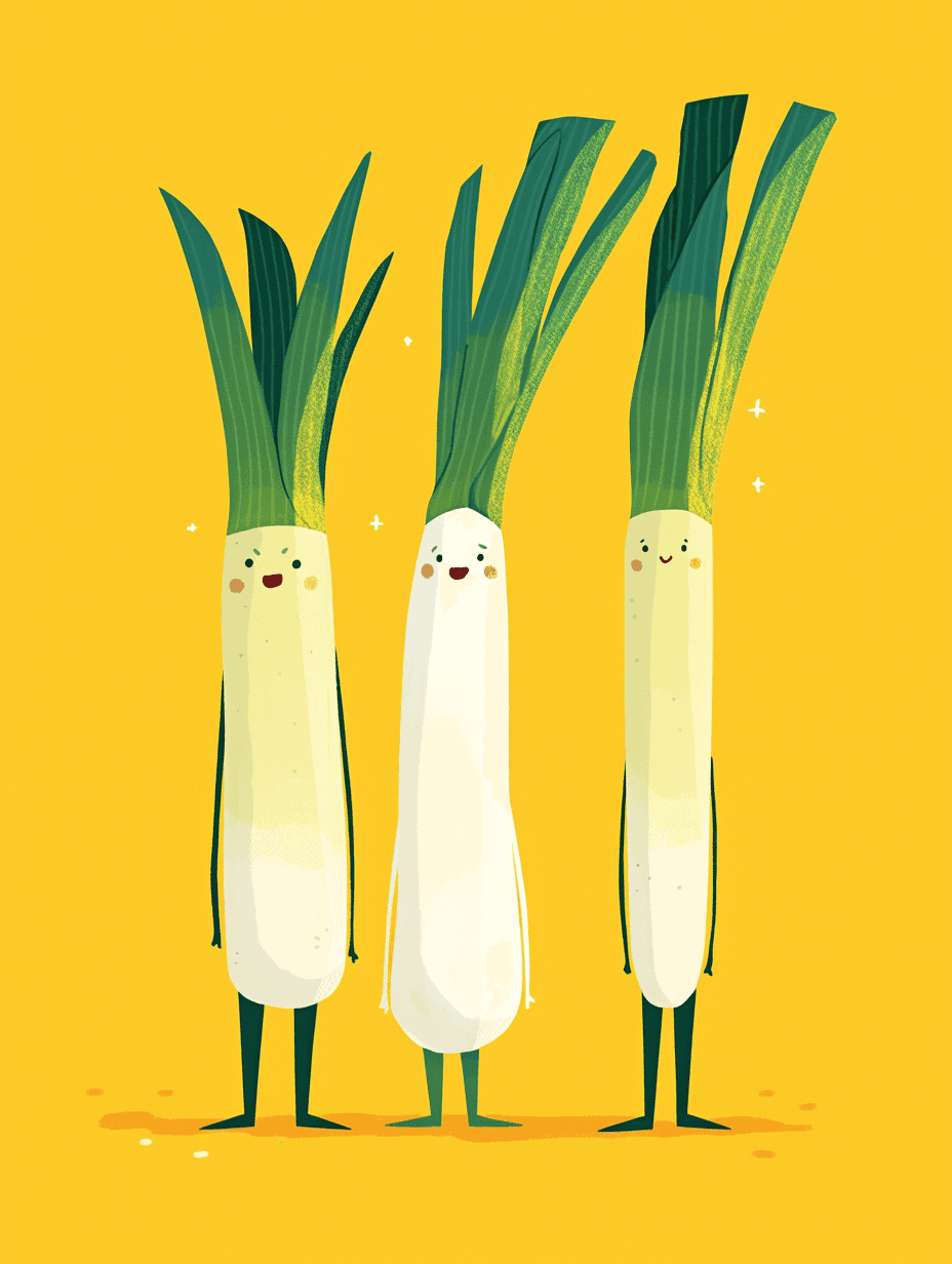 Scallion Crew original repeating artwork