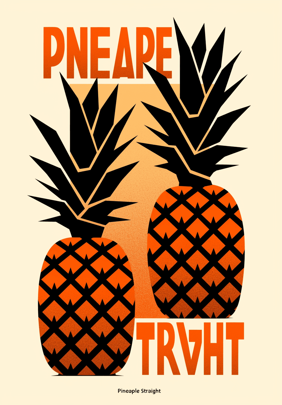 Pineapple Dash original repeating artwork