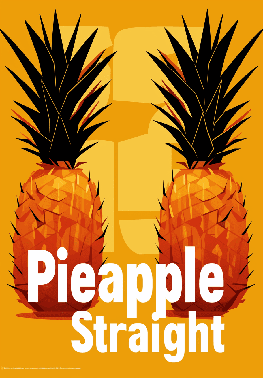 Pineapple Rhythm original repeating artwork