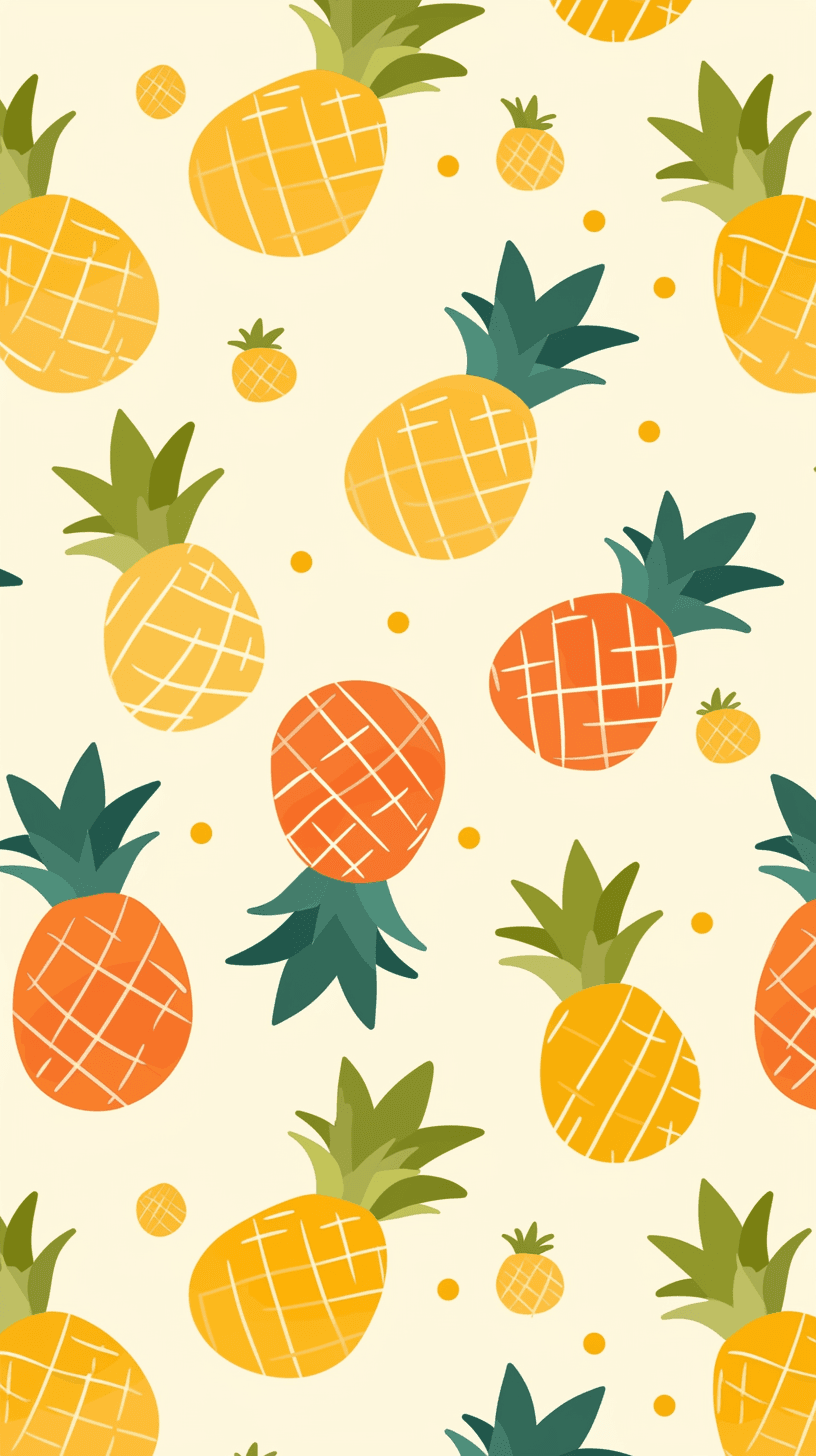 Pineapple original repeating artwork