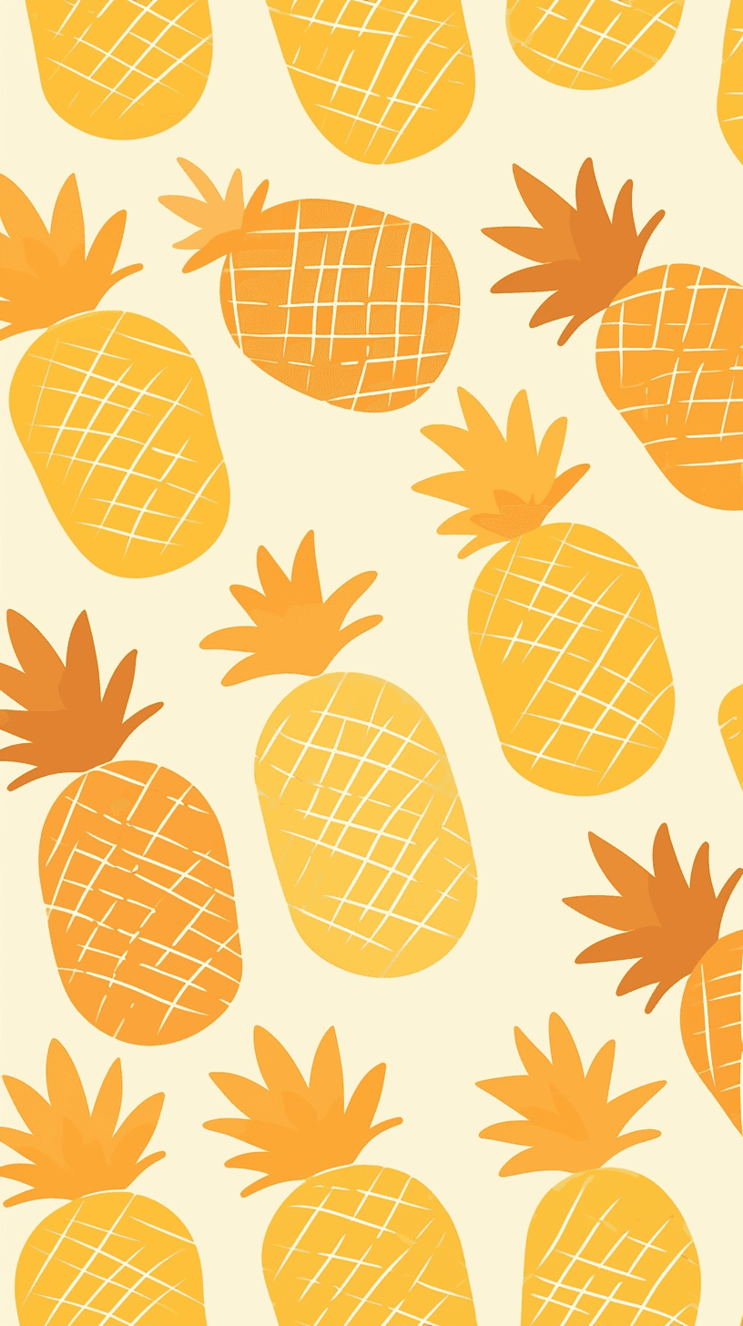 Pineapple Pals original repeating artwork