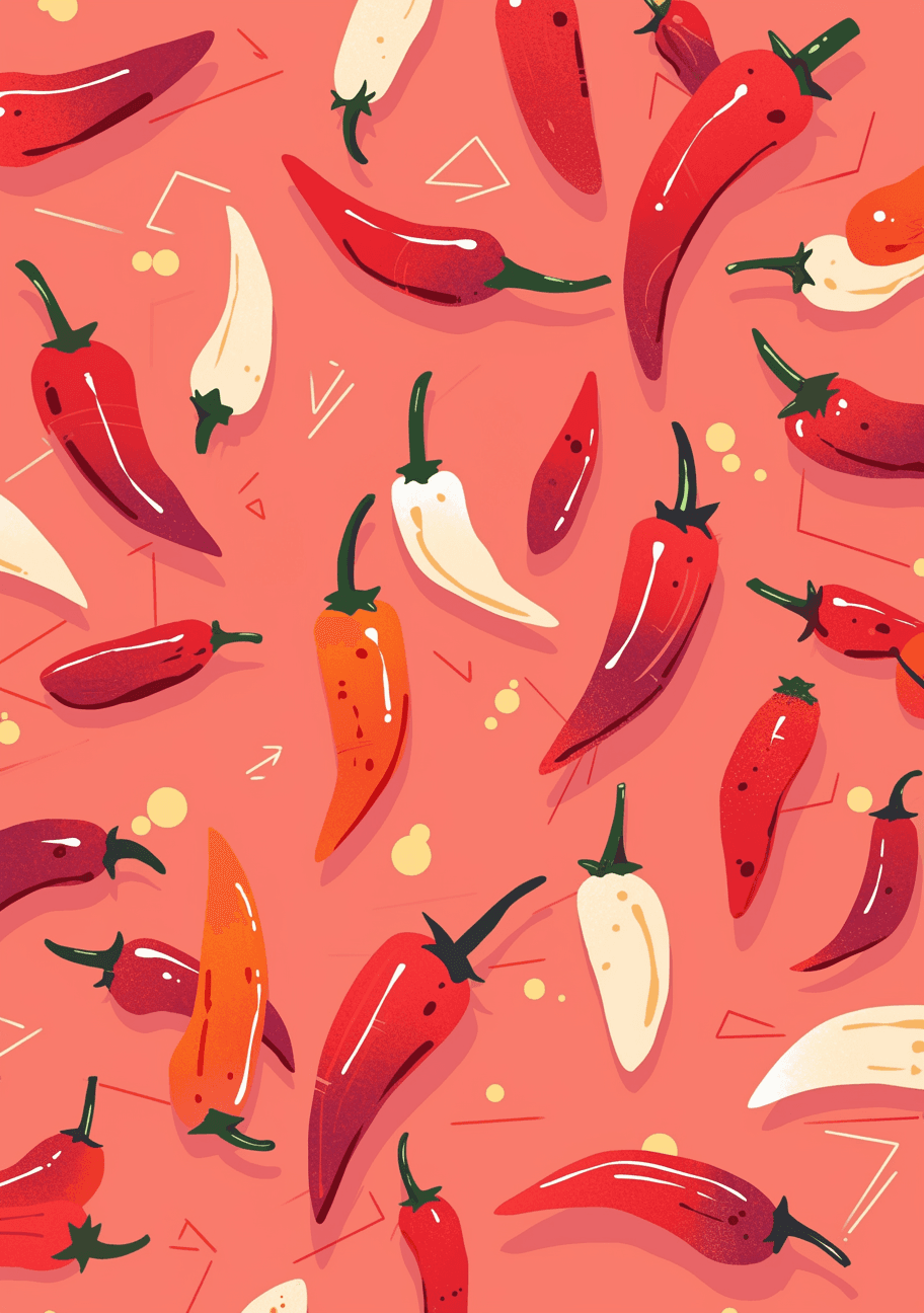 Chili Party original repeating artwork
