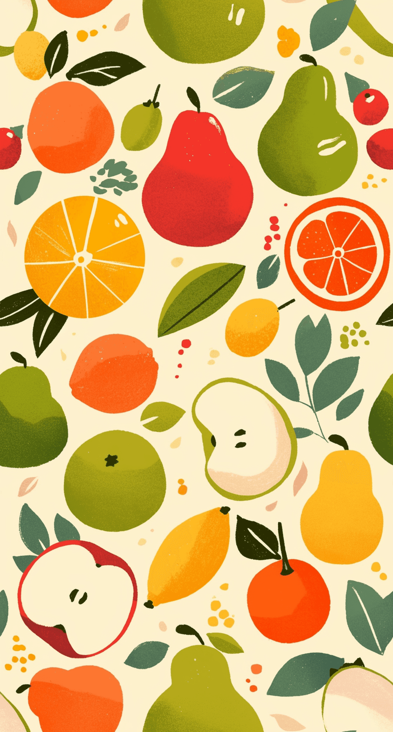 Fruit Carnival original repeating artwork