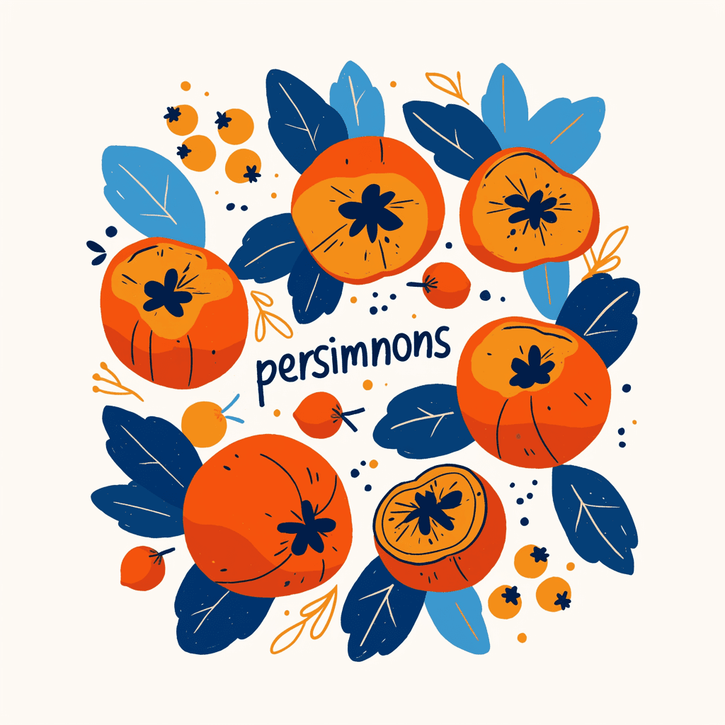 Persimmon original repeating artwork