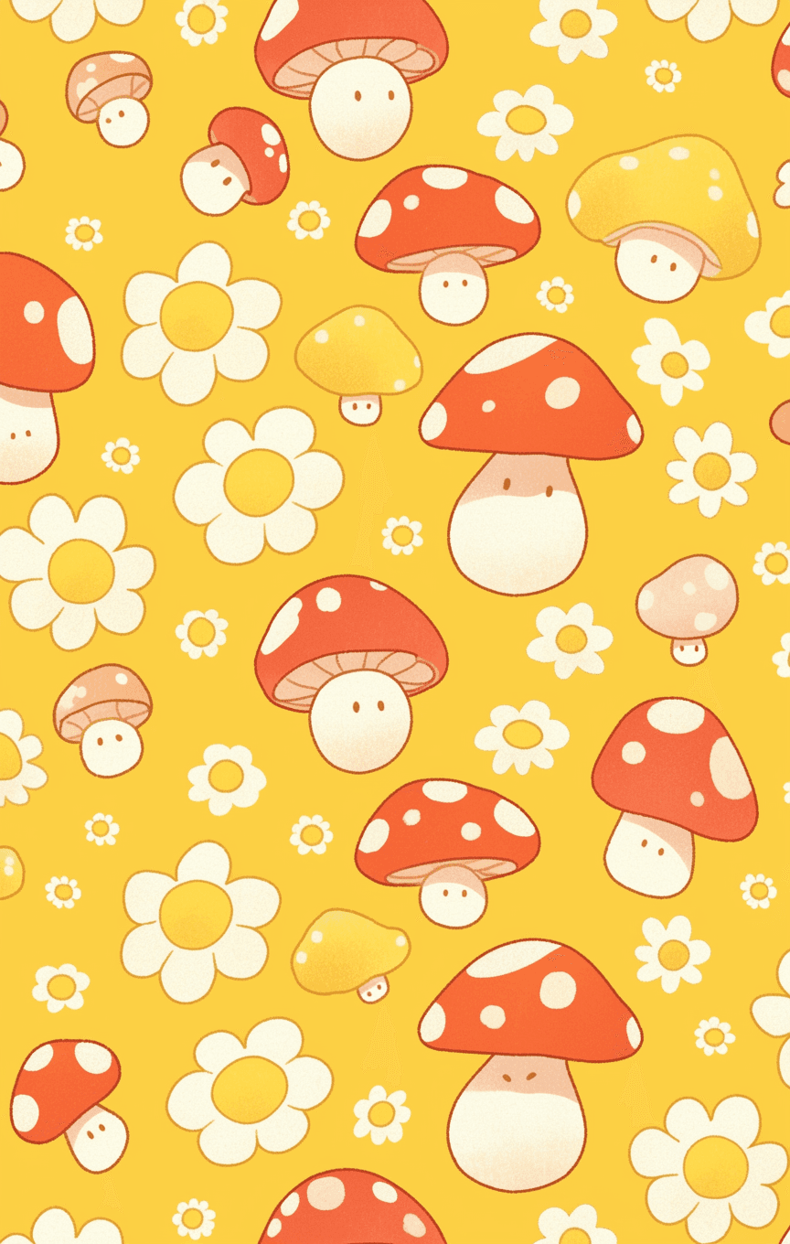 Mushroom 001 original repeating artwork