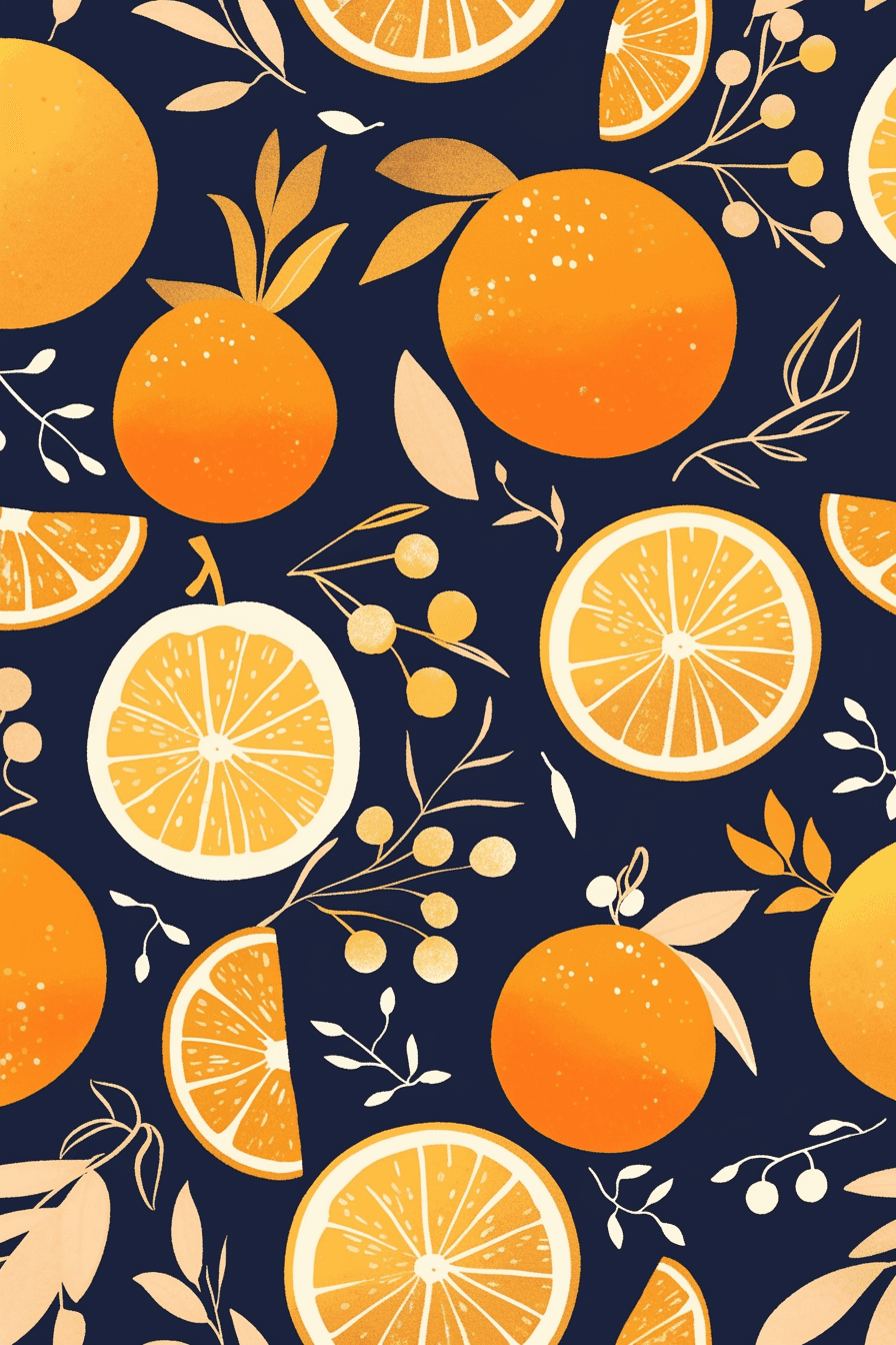 Orange 005 original repeating artwork