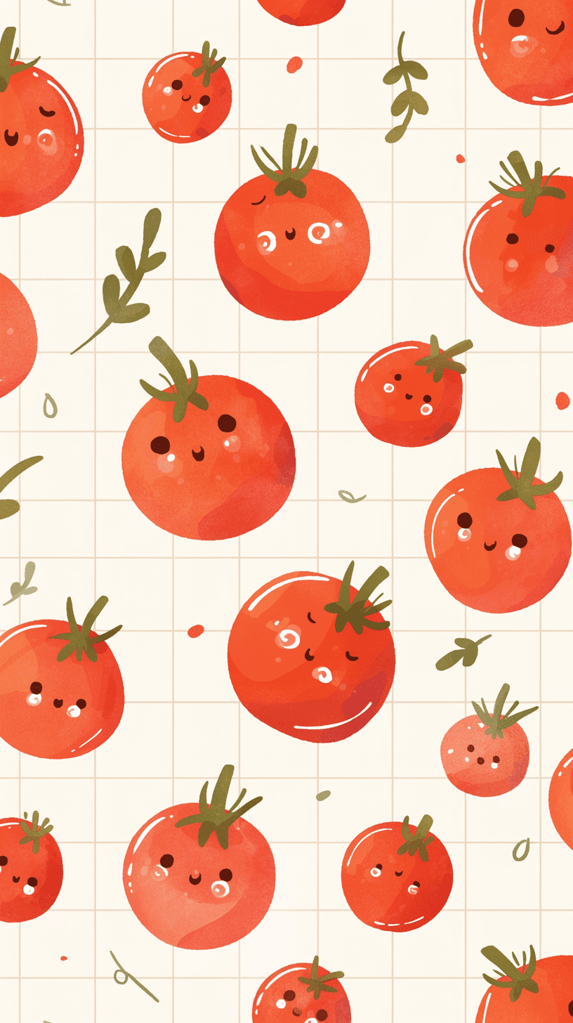 Tomato Zip original repeating artwork
