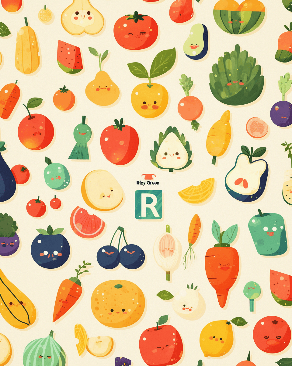 Fruit Morning original repeating artwork