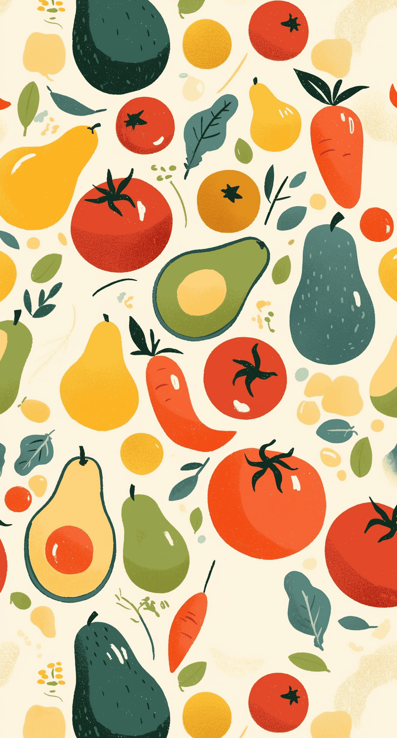 Fruit Show original repeating artwork