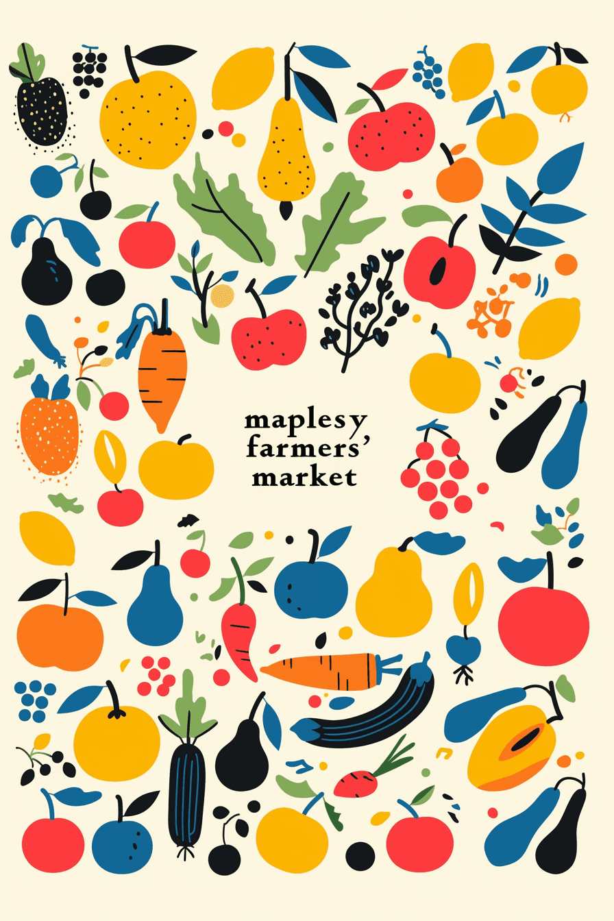 Fruit Team original repeating artwork