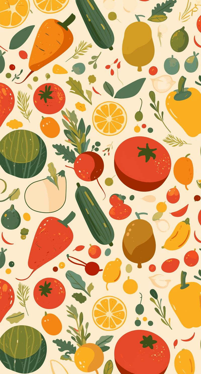 Fruit Autumn original repeating artwork