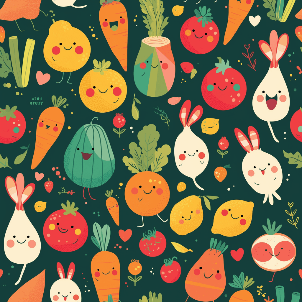 Fruit Street original repeating artwork