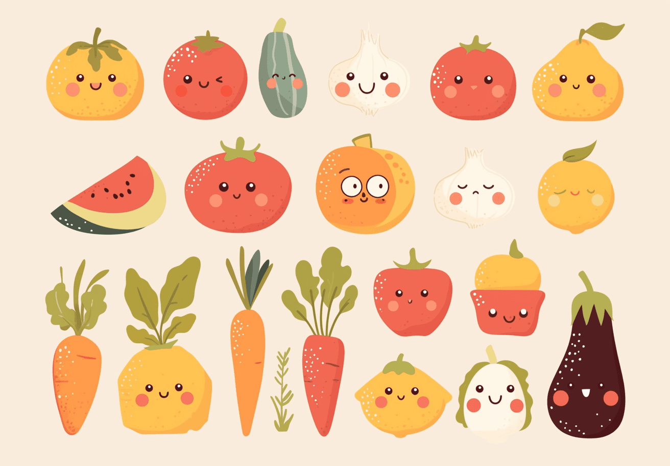 Fruit Drift original repeating artwork