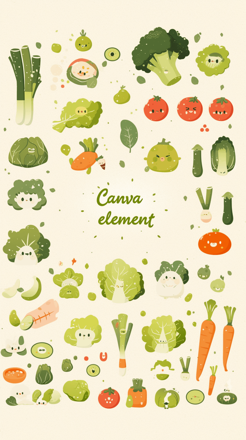 Veggies Golden original repeating artwork
