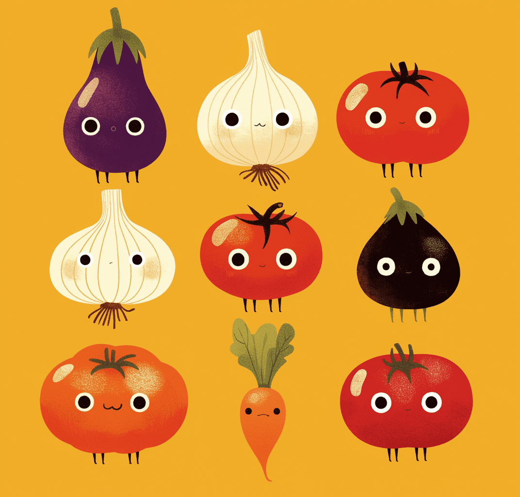 Veggies 009 original repeating artwork