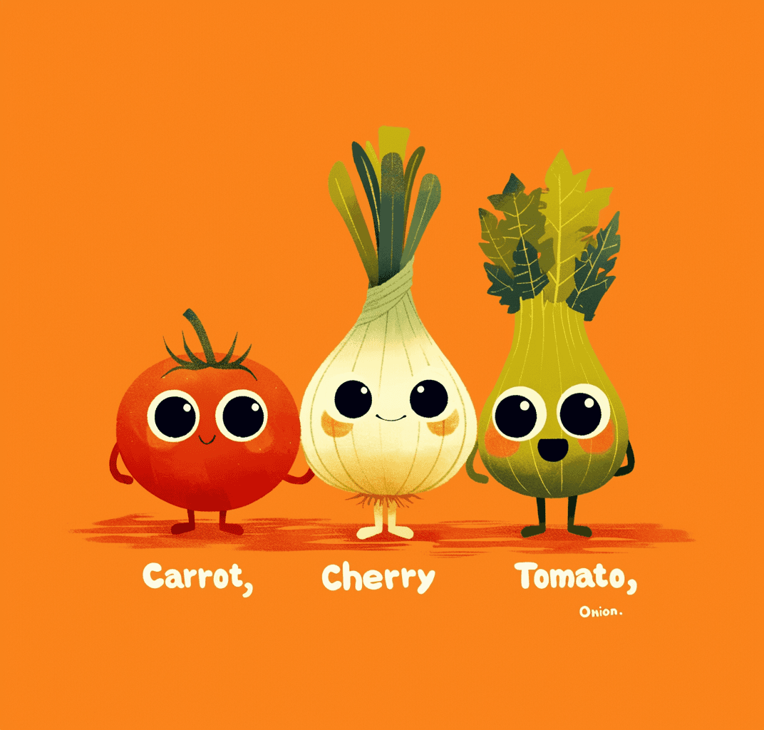 Veggies Tint original repeating artwork