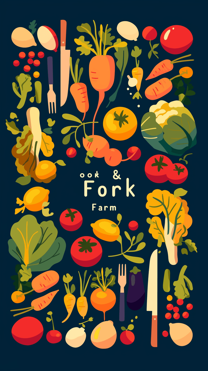 Veggies Groove original repeating artwork