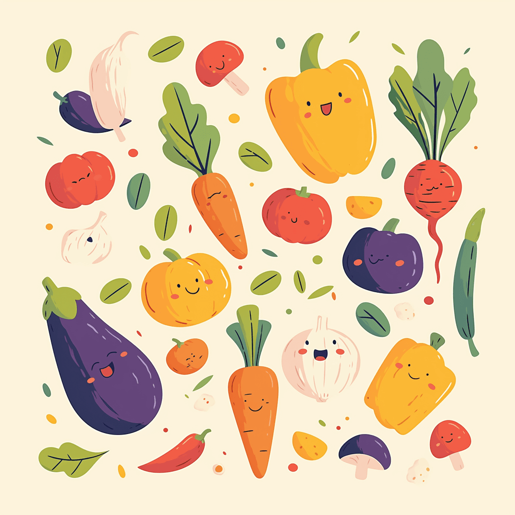 Veggies 015 original repeating artwork