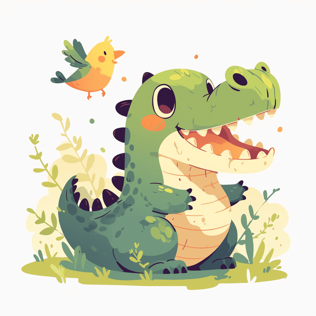 Cartoon Dinosaur Collective original repeating artwork