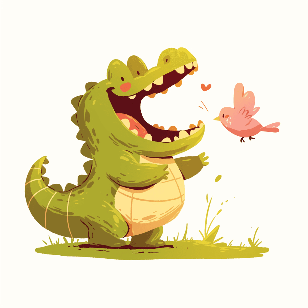 Cartoon Dinosaur Gang original repeating artwork