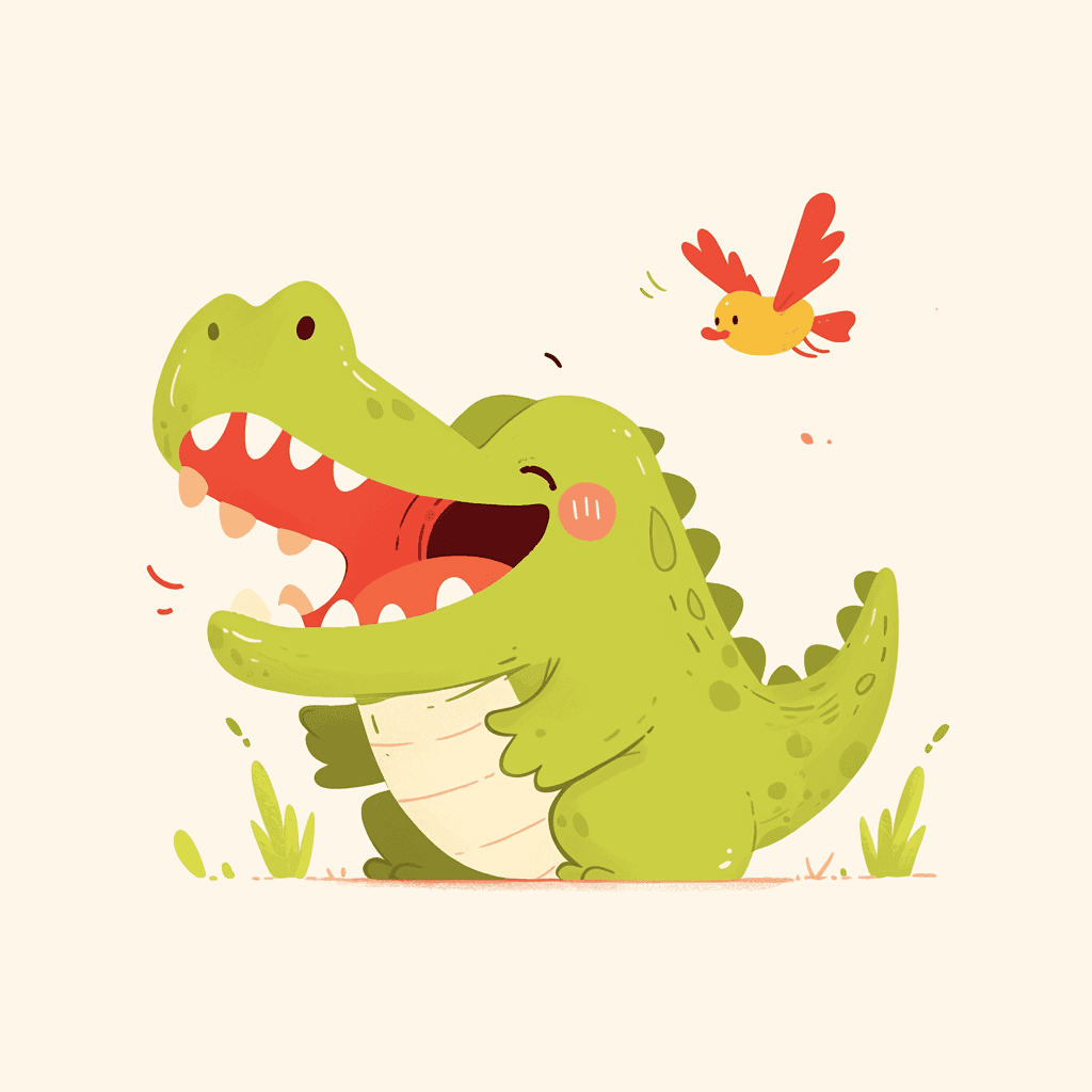Cartoon Dinosaur Team original repeating artwork