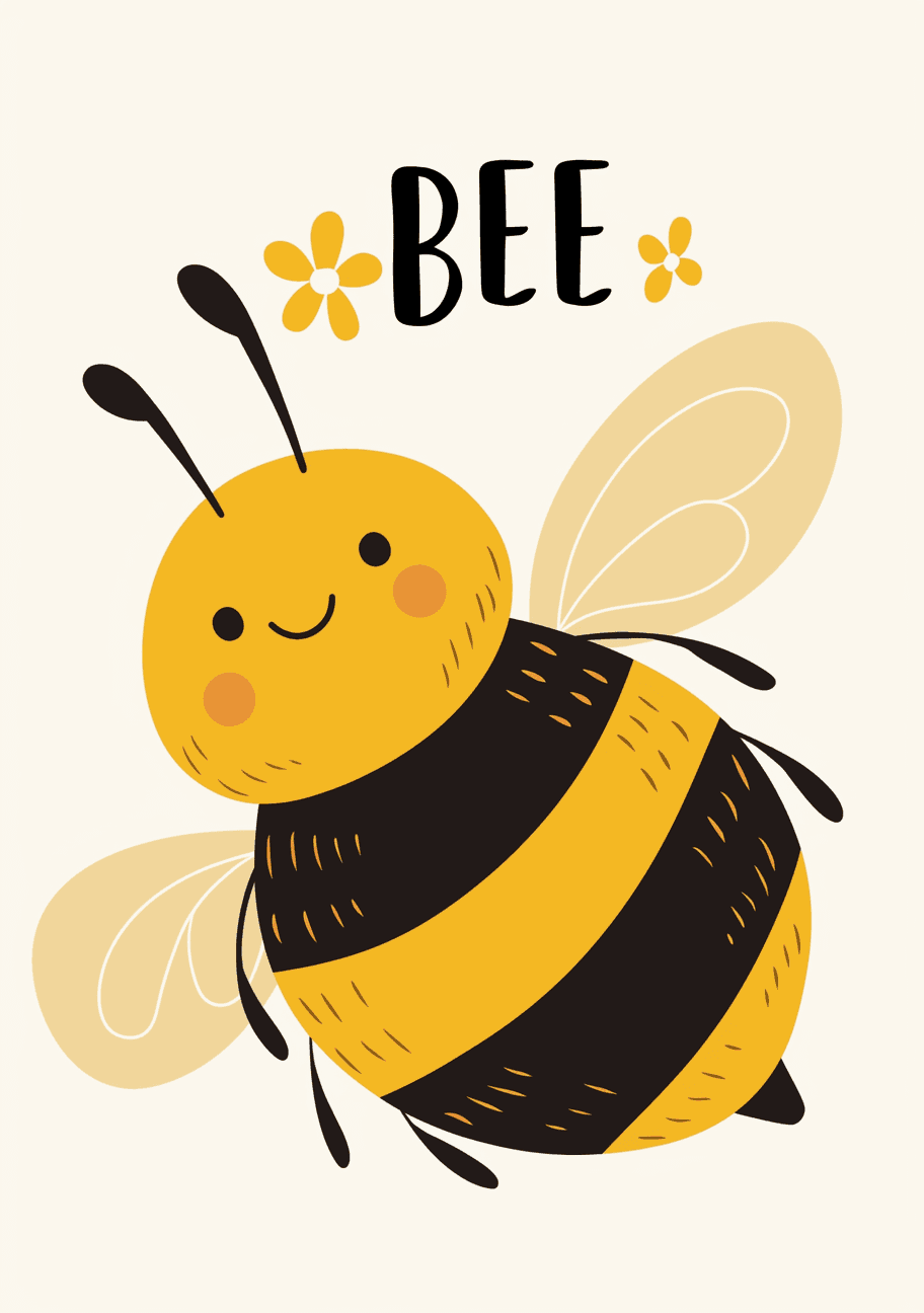 Bee Bounce original repeating artwork