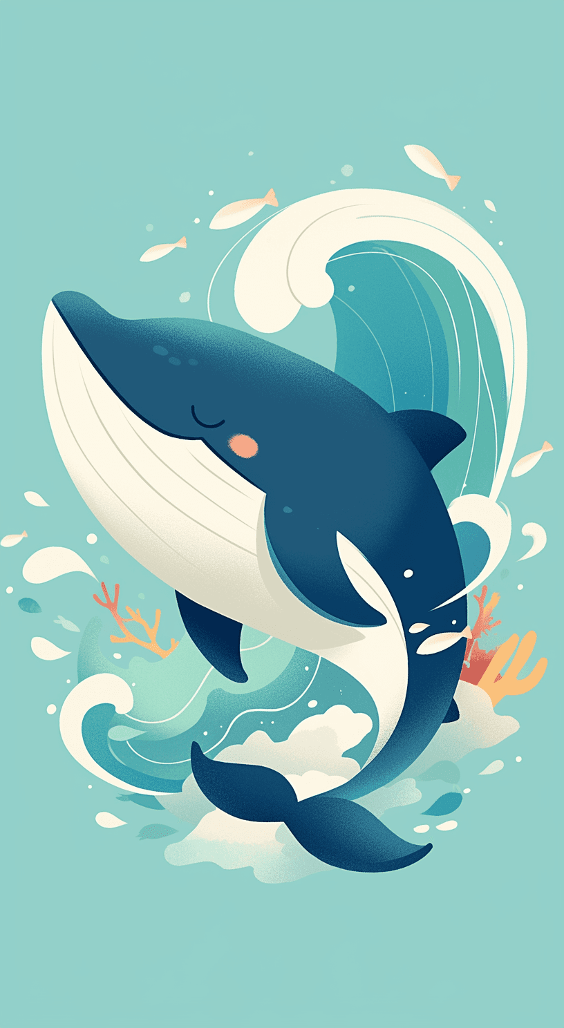 Dolphin Gleam original repeating artwork