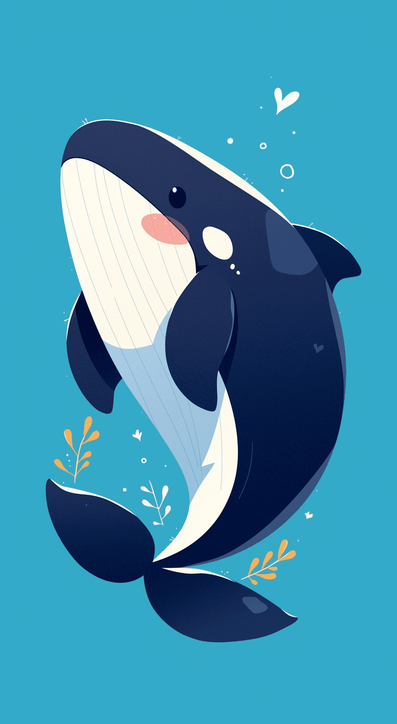 Dolphin Festival original repeating artwork