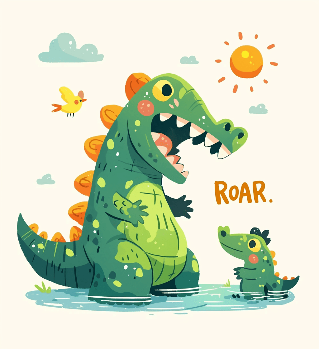 Dinosaur Shade original repeating artwork