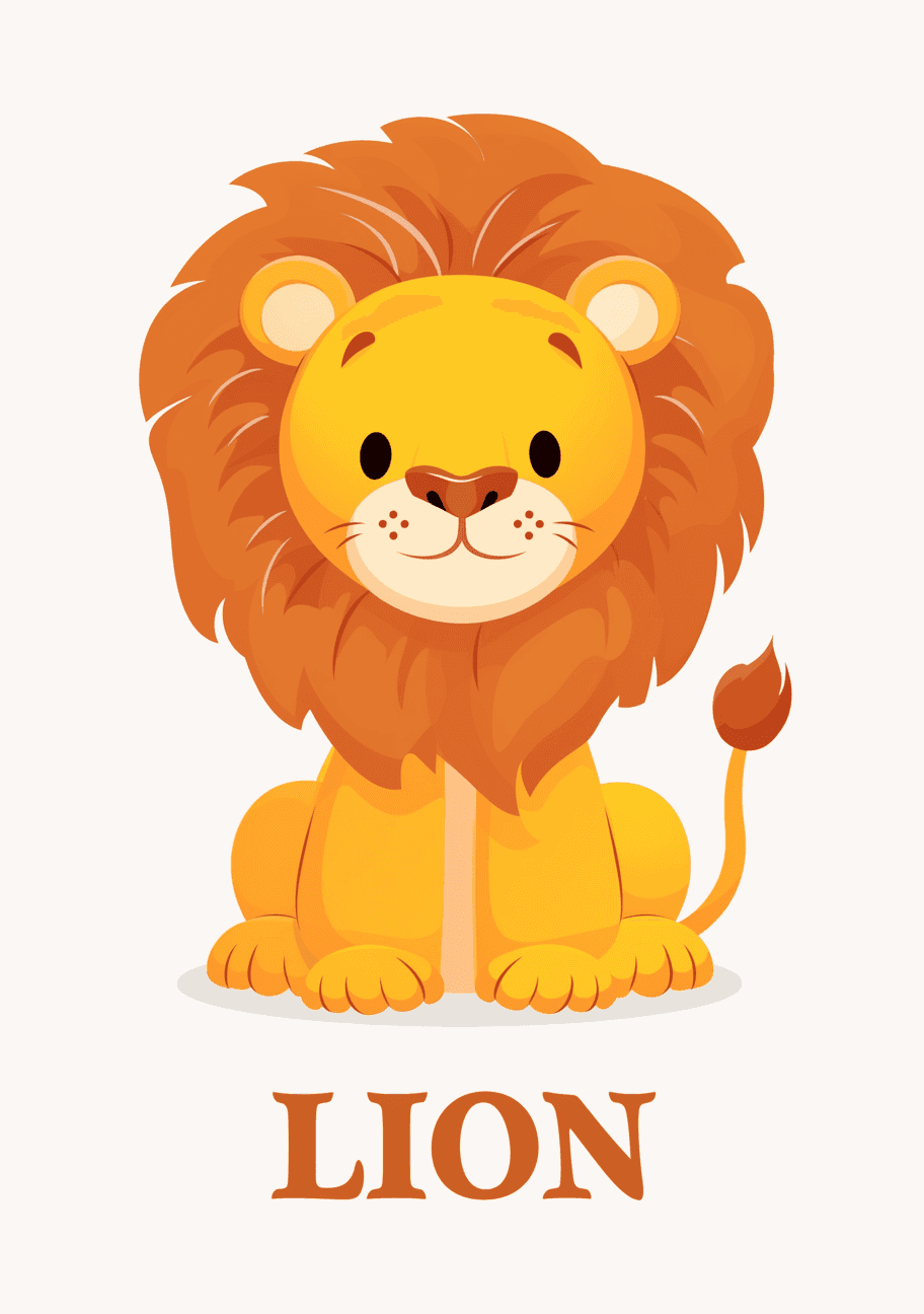 Lion Pop original repeating artwork