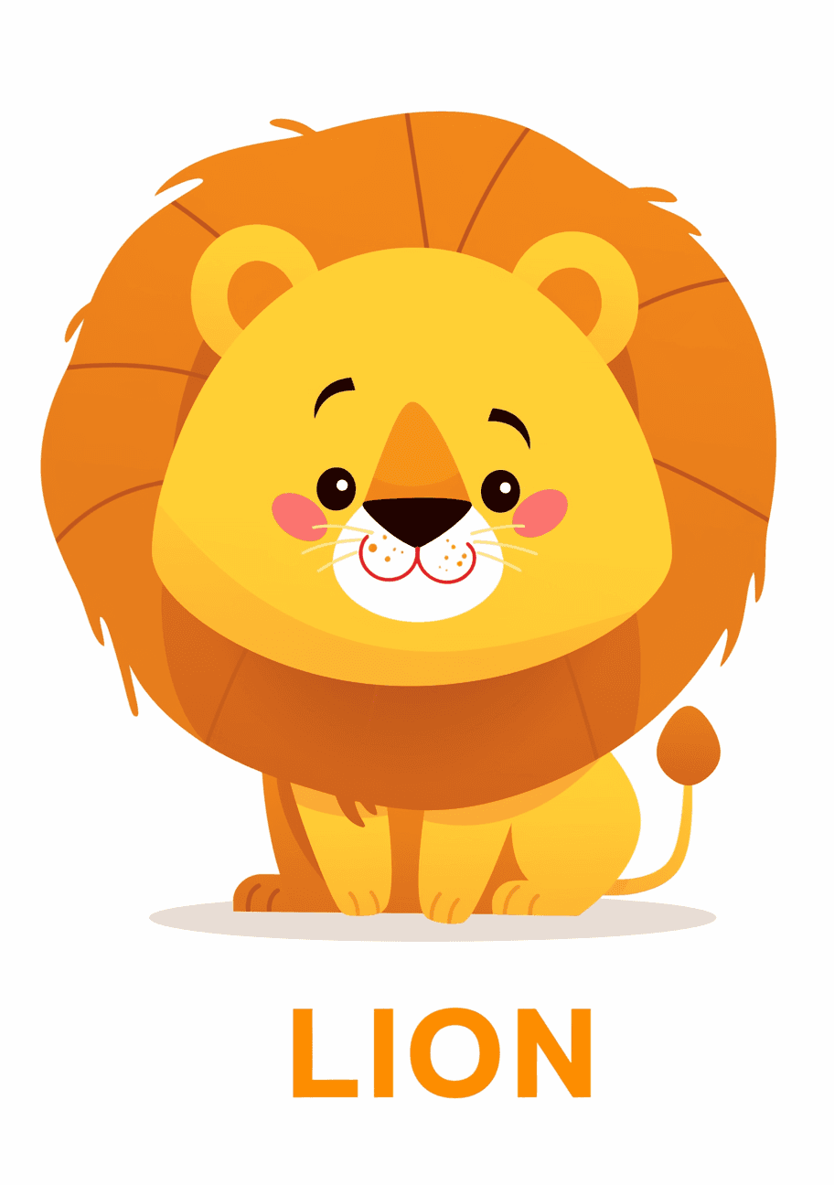 Lion Show original repeating artwork