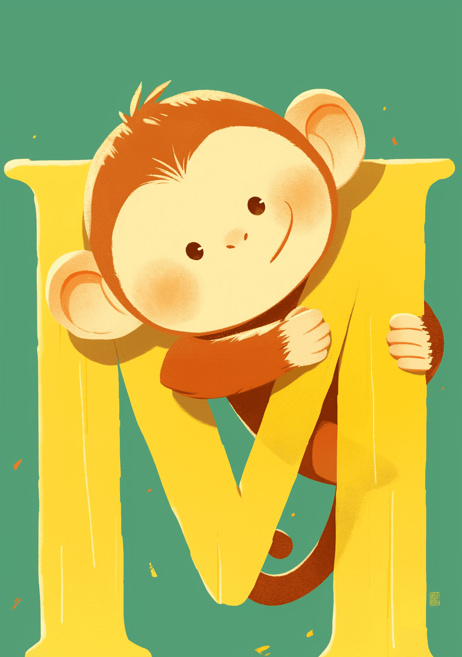 Monkey Mono original repeating artwork