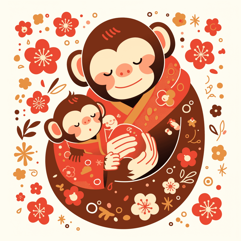 Monkey Flare original repeating artwork