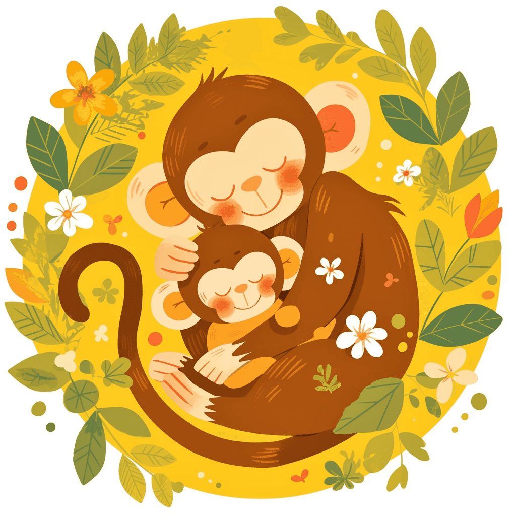 Monkey Spark original repeating artwork